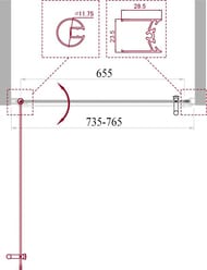    BelBagno Uno (750x1900) UNO-B-1-75--Cr 1  , ./ 