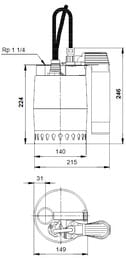   GRUNDFOS Unilift KP 350-AV1, 700,    , 013N1900