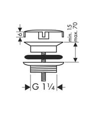 ! Hansgrohe      1 1/4" 50001