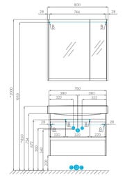    AQUATON  80 1A248901NT010 760x357x554 , 2 , / 