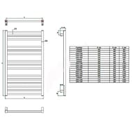 GROTA CLASSIC  ""  480x900 RAL 9005