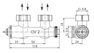   Oventrop "Multiblock T" G1/2"xG3/4" , . 1184084