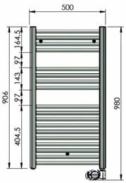   Zehnder Aura PBEBZ-090-50/MQ RAL9005 matt