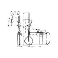  Hansgrohe Aqittura M91 210 1j  ,  , .  76803800