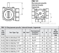  3-  Wester FMV 131E DN25  1" Kvs 10 WV-003 (0-04-0014)