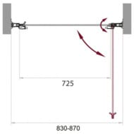    BelBagno Sela (850x1900) SELA-B-1-85-P-Cr 1 ,  / 