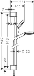   Hansgrohe Crometta 1jet ( ,  90,  160) / 26537400