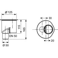  TECEdrainline DN 50 ""   650003 1,3 /