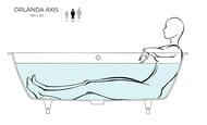   Salini Orlanda Axis Kit 180 103312MRH 1800800600 S-Sense,  RAL 