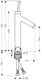  Axor Starck 10123   ,  112 ,