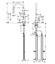  Hansgrohe Talis M54   210  , 2jet, sBox   . 72801340