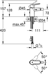  Grohe BauEdge 23332000  , 