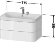    Duravit Happy D.2 Plus 775468490 2 ,  . HP4347O2222