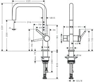  Hansgrohe Talis M54   U 220   , 1jet  72807000