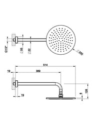   Gessi Ventaglio 250 ,  66148.031