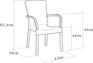  B:RATTAN Crete Chair (63x58x92,4) 