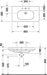   DURAVIT D-CODE 850480180 1 .  .,   03528500002