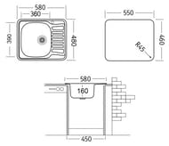   Ukinox Comfort 480580  .  0,6,  3 1/2, COM580.480 -GT6K 2L