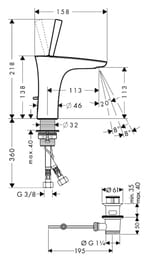  Hansgrohe PuraVida 15074000  , ,  113, 