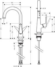  Hansgrohe Talis M51   220   1jet  72814000