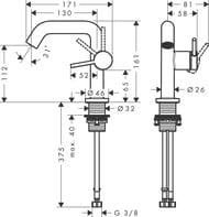  Hansgrohe Tecturis S  , ,   ,  73320000