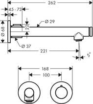  Axor Uno 45113000   ,  220 , 