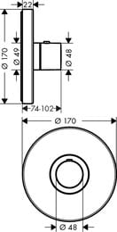  Axor ShowerSelect 36721000 Highflow  ,   , , 