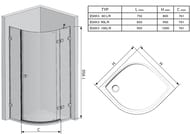   RAVAK BRILLIANT BSKK3-80R (7957951950)  , , +Transparent