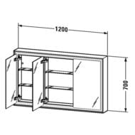 - Duravit L-Cube 1200700154 , , 4 ,  LC7553018180000