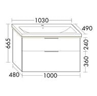    Burgbad Eqio 1030490665 , 2 , LED,  SEZA103F2012C001