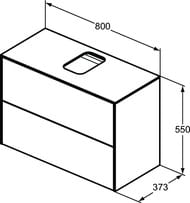    Ideal Standard CONCA (800x373x550) 2 ,  ,    T3947Y5