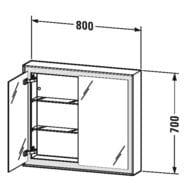 - Duravit L-Cube 800700154 , , 2 ,  LC7551018180000