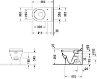   DURAVIT STARCK 3 370560430  ,  0124090000