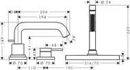  Hansgrohe Tecturis S   ,  3 ,   73447140