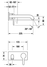  Duravit C.1    ,  225  C11070004010