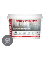   LITOKOL EPOXYSTUK X90 .15 Grigio Ferro , 9+1 