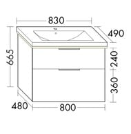    Burgbad Eqio 830490665 , 2 , LED,  SEZA083F2009C001