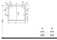 - Duravit L-Cube 800700154 , , 2 ,  LC7551018180000