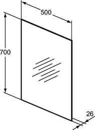  Ideal Standard MIRROR&LIGHT (500700)  4- ,  T3259BH