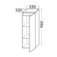   Burgbad Fiumo 350960320 , /  UHEK035RF3960G0146