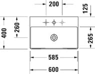  Duravit DuraSquare 600400 . .,    23566000411