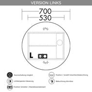   Burgbad Coco 700700160 , LED2, 1 ., , ,  . SPRM070LF2853