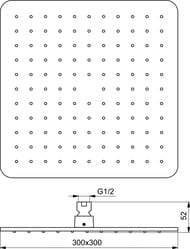 Ideal Standard IDEALRAIN CUBE   300,  B0025AA