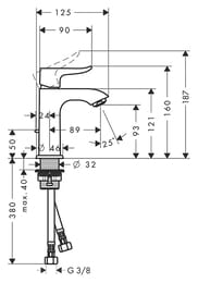 !    Hansgrohe Metris 31080000 .,  100, /, 