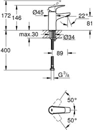  Grohe BauFlow 23752000   , S-Size, 