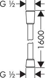   Hansgrohe Isiflex 1,60    28276000