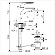 ! Ideal Standard Lux STRADA    A5845AA ,  , : 