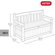   KETER EDEN GARDEN BENCH (140x6084), 265, 