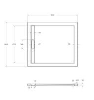   CEZARES (90080030)  ,  TRAY-AS-AH-90/80-30-W