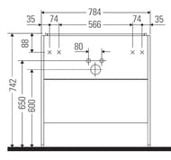    Duravit XSquare 784397460 , 2 ,   XS444302222